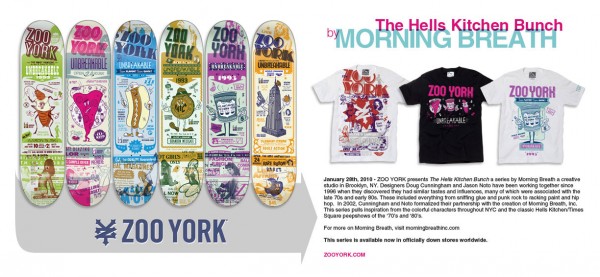hellskitchen Zoo York Collaboarates with Morning Breath for New Series