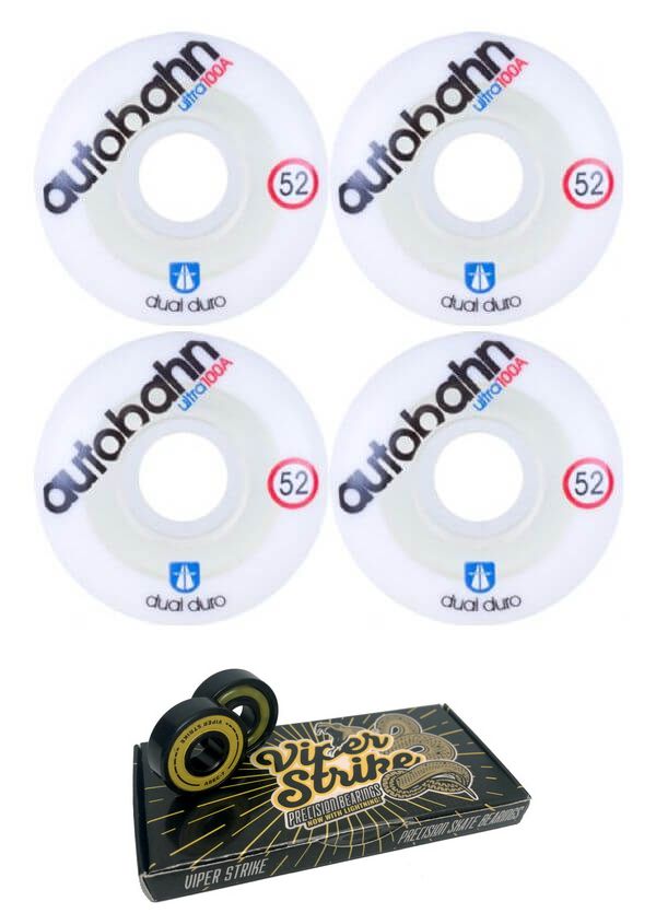 Autobahn Wheel Company Dual Durometer Ultra Skateboard Wheels - 52mm 100a