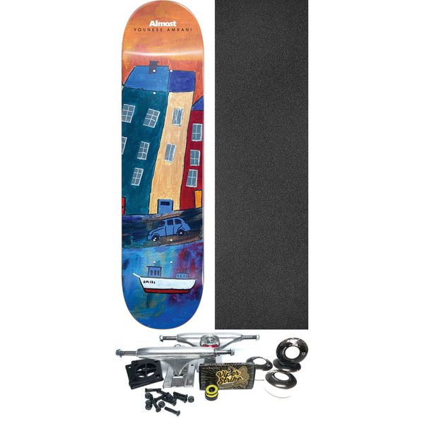 Almost Skateboards Youness Amrani Places / Left Skateboard Deck Resin-7 - 8" x 31.7" - Complete Skateboard Bundle
