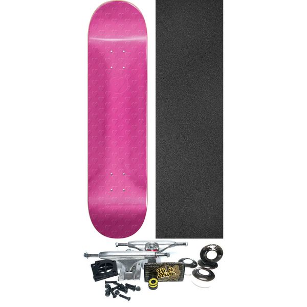The Heart Supply Skateboards Cosmic Sweethearts Pearl Pink Skateboard Deck - 7.75" x 31.5" - Complete Skateboard Bundle