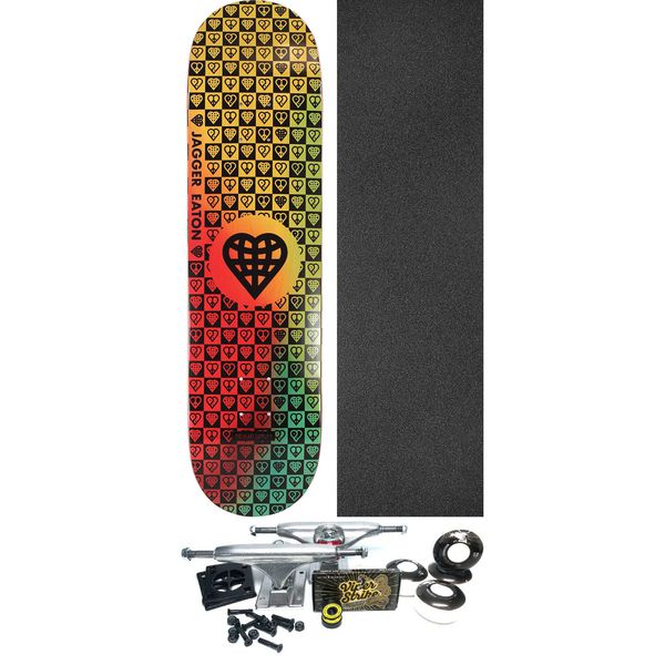The Heart Supply Skateboards Jagger Eaton Trinity Tie-Dye Skateboard Deck Impact Light - 8" x 31.875" - Complete Skateboard Bundle