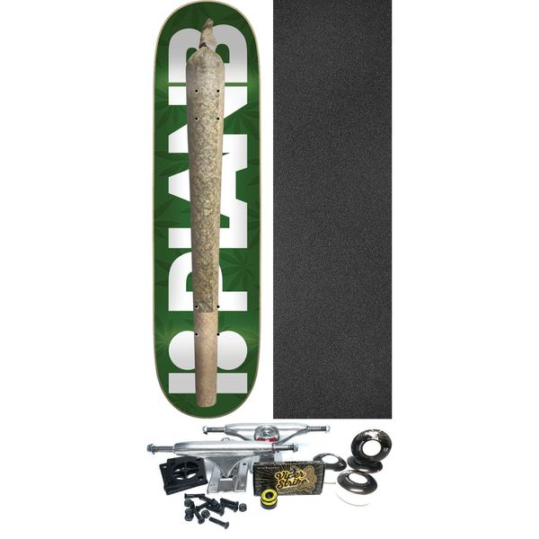 Plan B Skateboards Spliff Skateboard Deck - 8" x 31.33" - Complete Skateboard Bundle