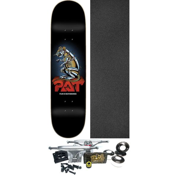 Plan B Skateboards Pat Duffy Ratt Skateboard Deck - 8" x 31.75" - Complete Skateboard Bundle