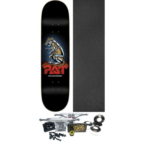 Plan B Skateboards Pat Duffy Ratt Skateboard Deck - 8" x 31.75" - Complete Skateboard Bundle