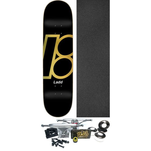 Plan B Skateboards PJ Ladd Team Foil Skateboard Deck - 8" x 31.33" - Complete Skateboard Bundle