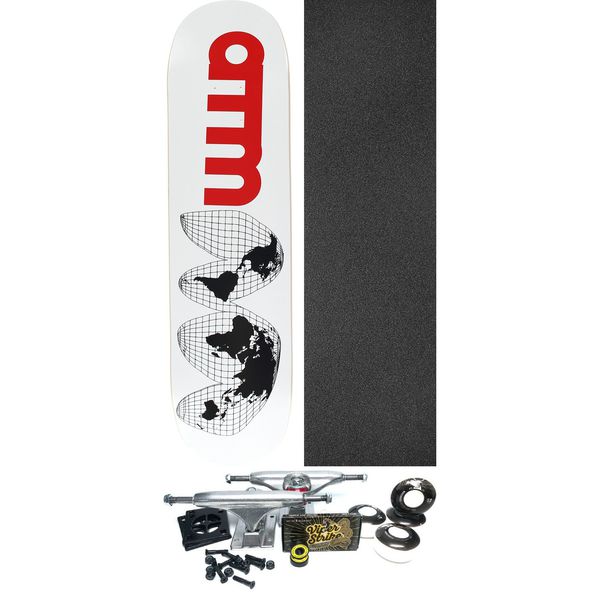 ATM Skateboards Globe Skateboard Deck - 8" x 31.875" - Complete Skateboard Bundle