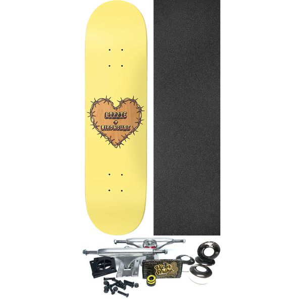 Birdhouse Skateboards Lizzie Armanto Heart Protection Skateboard Deck - 8" x 32" - Complete Skateboard Bundle