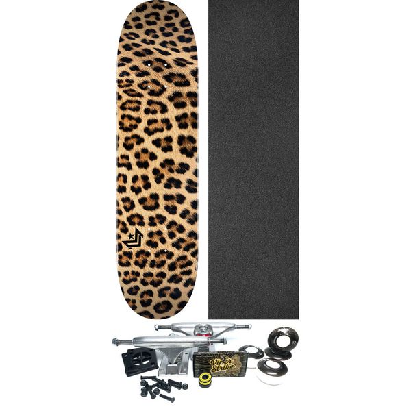 Mini Logo Skateboards Leopard Fur Skateboard Deck 291/K-20 - 7.75" x 31.08" - Complete Skateboard Bundle