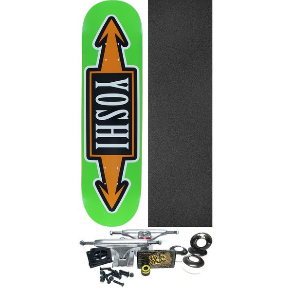 Stereo Skateboards Yoshi Tanenbaum Arrows Skateboard Deck - 8" x 31.875" - Complete Skateboard Bundle