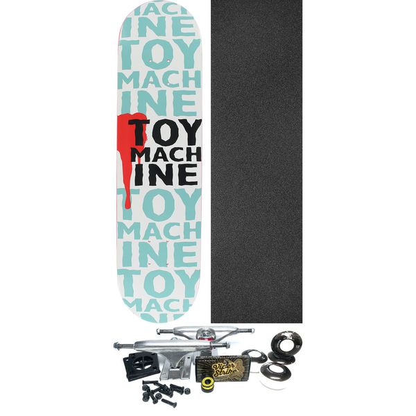 Toy Machine Skateboards New Blood Skateboard Deck - 7.62" x 31.5" - Complete Skateboard Bundle