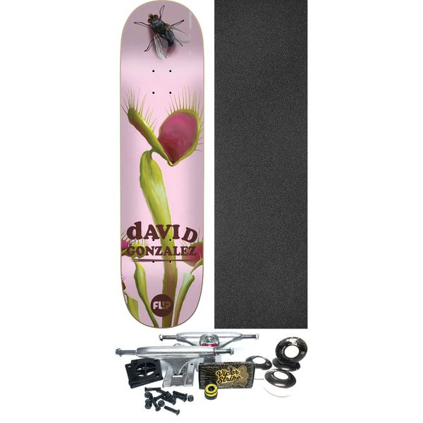 Flip Skateboards David Gonzalez Flower Power Skateboard Deck - 8" x 31.4" - Complete Skateboard Bundle