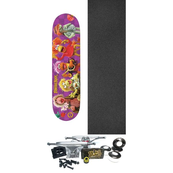 Madrid Skateboards X Fraggle Rock Fraggle Five Skateboard Deck - 8" x 31.75" - Complete Skateboard Bundle