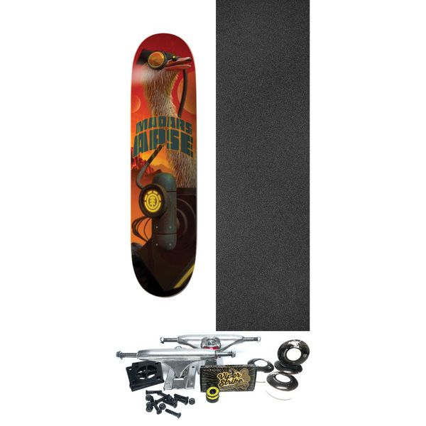 Element Skateboards Madars Apse Future Nature Skateboard Deck - 8.5" x 32.2" - Complete Skateboard Bundle