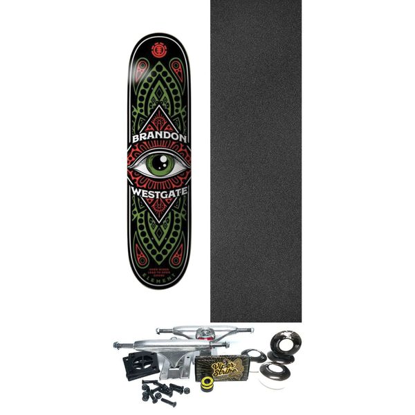 Element Skateboards Brandon Westgate Third Eye Skateboard Deck - 8" x 31.75" - Complete Skateboard Bundle