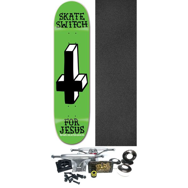 Roger Skateboards Skate Switch Skateboard Deck - 8.38" x 32" - Complete Skateboard Bundle