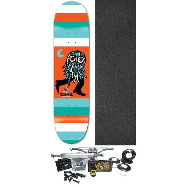 Roger Skateboards Ryan Thompson Moon Dude Skateboard Deck - 8" x 31.5" - Complete Skateboard Bundle