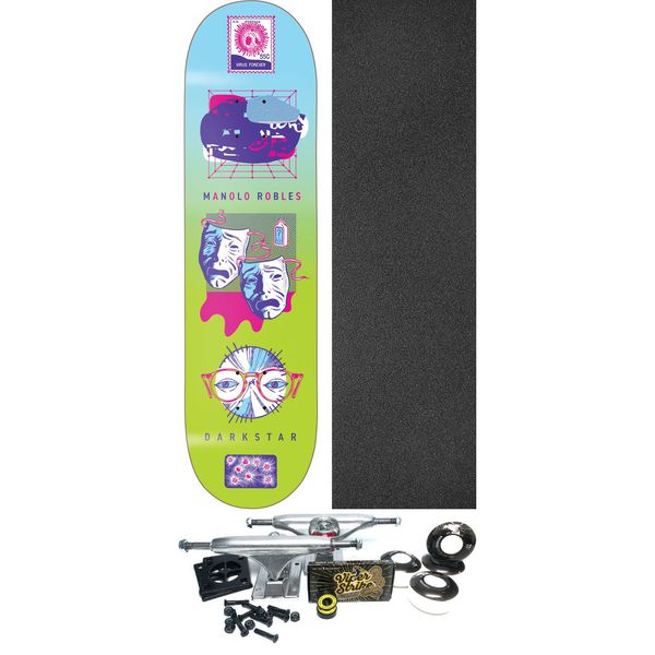 Darkstar Skateboards Manolo Robles New Abnormal Skateboard Deck Resin-7 - 8" x 31.6" - Complete Skateboard Bundle