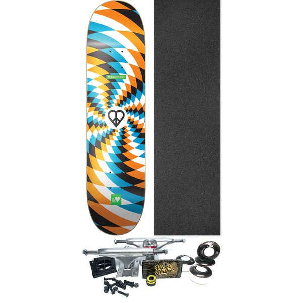 The Heart Supply Skateboards Jagger Eaton Illusion Embossed Skateboard Deck - 8" x 32" - Complete Skateboard Bundle