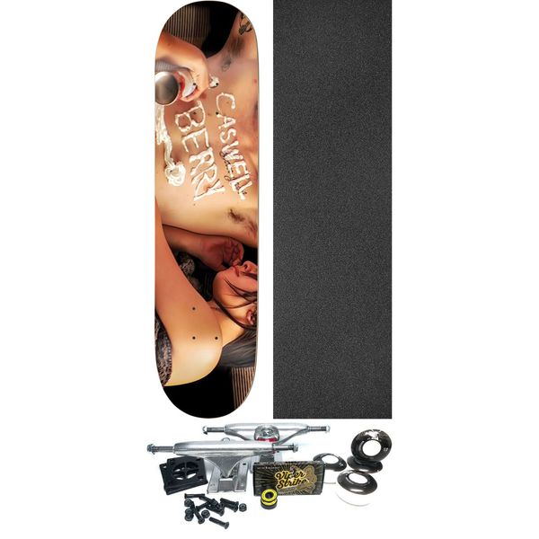 Enjoi Skateboards Caswell Berry Bag Of Suck Skateboard Deck Resin-7 - 8" x 31.6" - Complete Skateboard Bundle