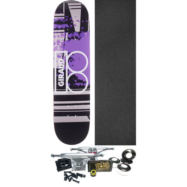 Plan B Skateboards Aurelien Giraud Mixed Media Skateboard Deck - 8" x 31.75" - Complete Skateboard Bundle