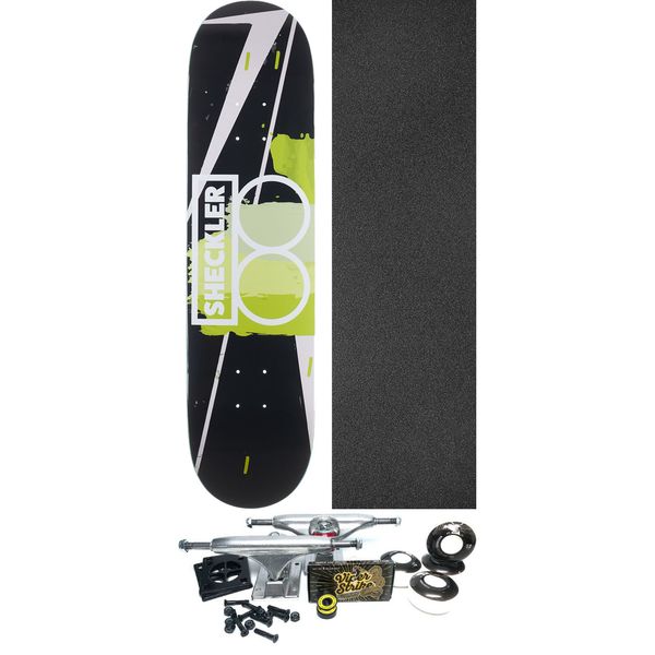 Plan B Skateboards Ryan Sheckler Mixed Media Skateboard Deck - 8" x 31.5" - Complete Skateboard Bundle