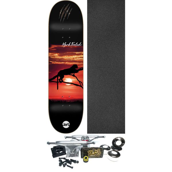 Jart Skateboards Mark Frolich Tiger Sunset Skateboard Deck - 8" x 31.44" - Complete Skateboard Bundle