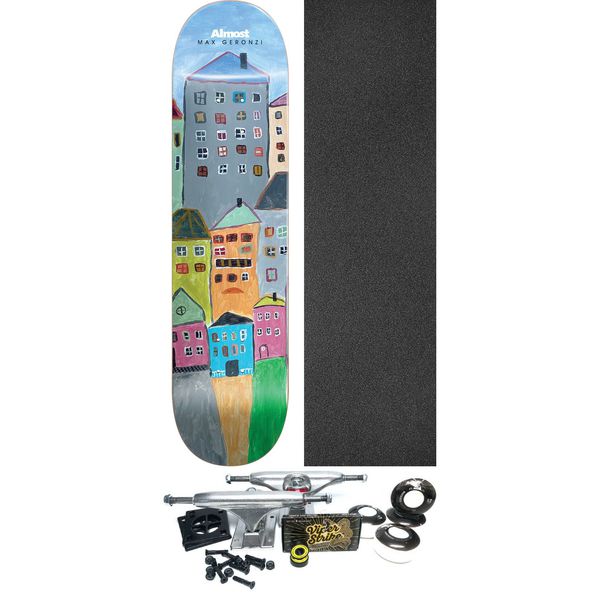 Almost Skateboards Max Geronzi Places / Left Skateboard Deck Resin-7 - 8.5" x 32.1" - Complete Skateboard Bundle