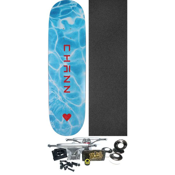 The Heart Supply Skateboards Chris Chann Water Skateboard Deck - 8.5" x 32.5" - Complete Skateboard Bundle