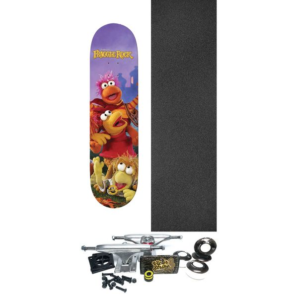 Madrid Skateboards X Fraggle Rock Trio Skateboard Deck - 8.5" x 32" - Complete Skateboard Bundle