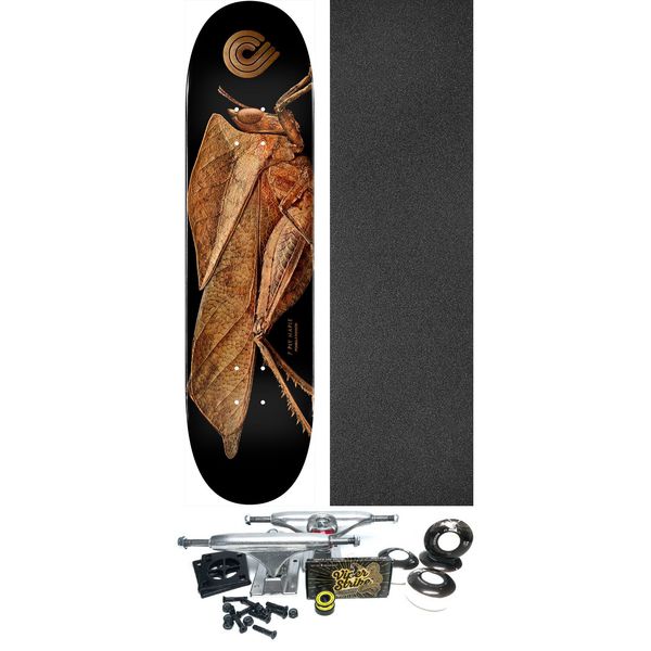 Powell Peralta Biss Leaf Grasshopper Skateboard Deck - 8.5" x 32.08" - Complete Skateboard Bundle