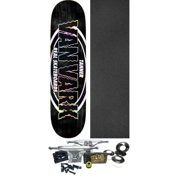 Real Skateboards Tanner Van Vark Oval Skateboard Deck - 8.38" x 32.25" - Complete Skateboard Bundle