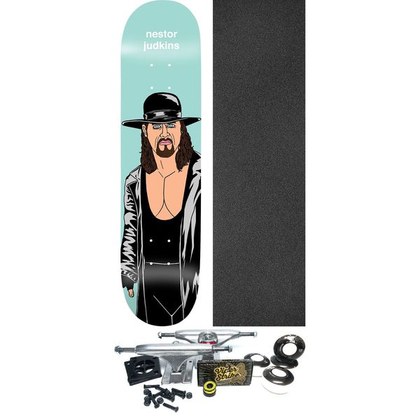 Enjoi Skateboards Nestor Judkins Body Slam II Skateboard Deck Resin-7 - 8" x 31.6" - Complete Skateboard Bundle