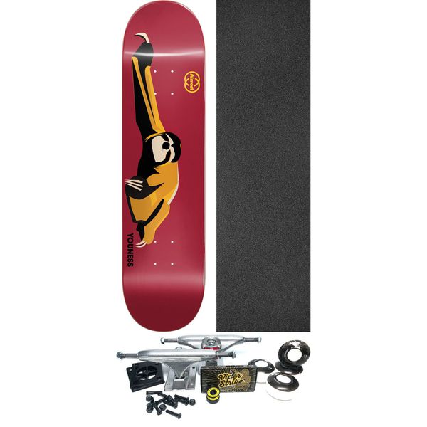 Almost Skateboards Youness Amrani Animals Skateboard Deck Resin-7 - 8" x 31.7" - Complete Skateboard Bundle