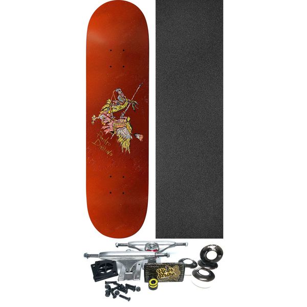 Deathwish Skateboards Pedro Delfino See The Moon Skateboard Deck - 8" x 31.5" - Complete Skateboard Bundle