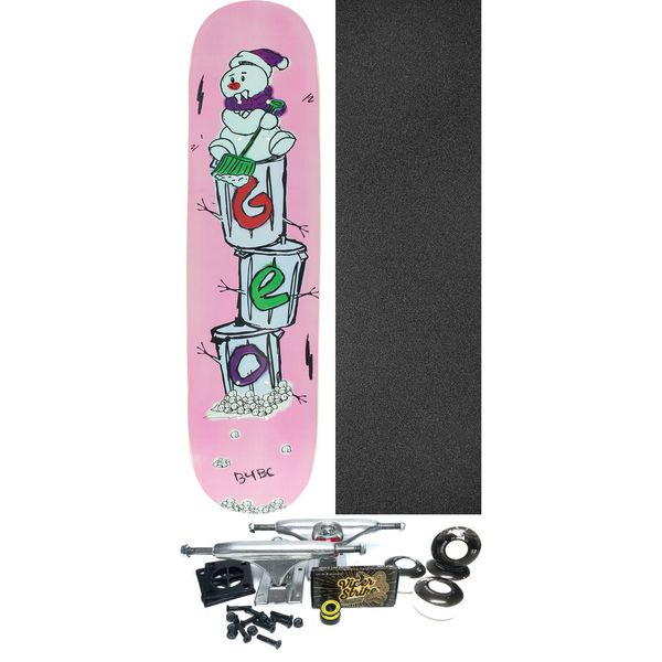 GEO Skateboards Snowboy Skateboard Deck - 7.75" x 31.5" - Complete Skateboard Bundle