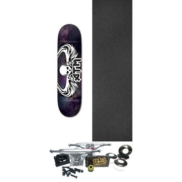 ATM Skateboards Galaxy Wings Skateboard Deck - 7.75" x 31.875" - Complete Skateboard Bundle