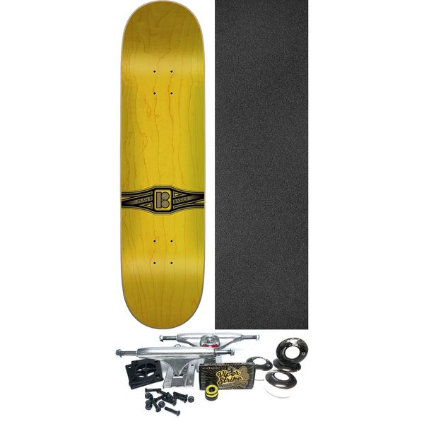Plan B Skateboards Basics Assorted Stains Skateboard Deck - 8" x 31.75" - Complete Skateboard Bundle