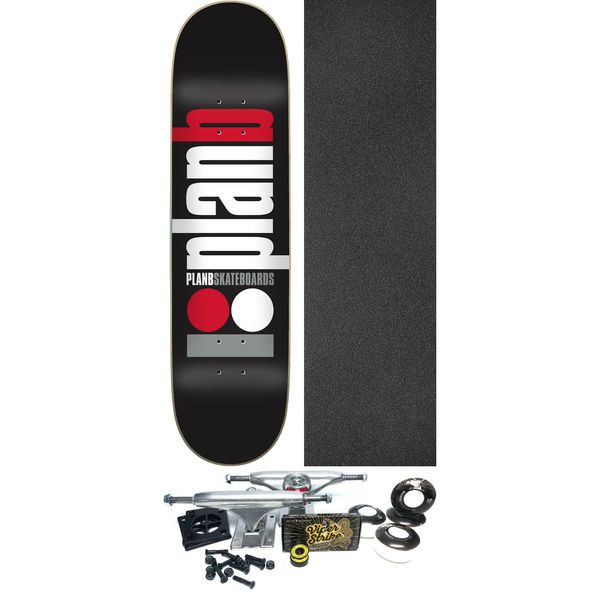 Plan B Skateboards Classic Skateboard Deck - 8" x 31.75" - Complete Skateboard Bundle