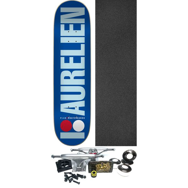 Plan B Skateboards Aurelien Giraud OG Skateboard Deck - 8" x 31.75" - Complete Skateboard Bundle