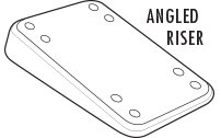 Angled Skateboard Riser Pads