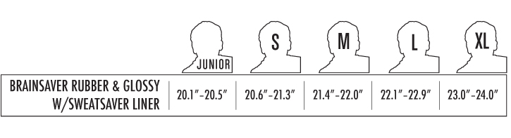 Triple 8 Brainsaver Size Chart