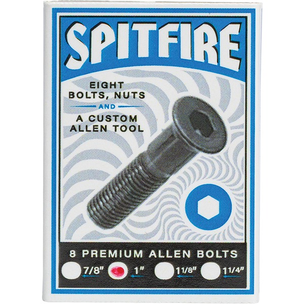 Spitfire Wheels Allen Skateboard Hardware Set - 1" Spitfire Wheels Allen Skateboard Hardware Set - 1"