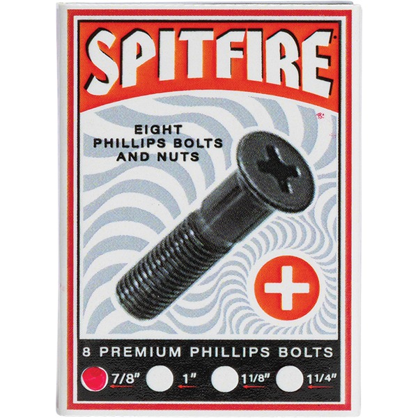 Spitfire Wheels Phillips Skateboard Hardware Set - 7/8" Spitfire Wheels Phillips Skateboard Hardware Set - 7/8"