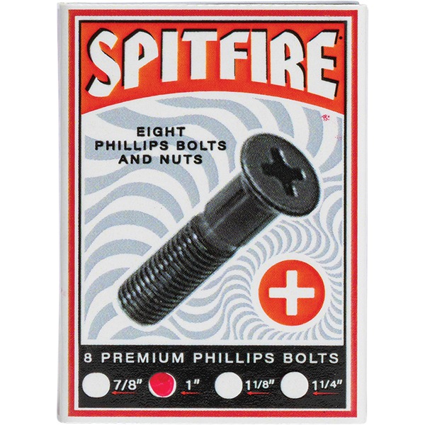 Spitfire Wheels Phillips Skateboard Hardware Set - 1" Spitfire Wheels Phillips Skateboard Hardware Set - 1"