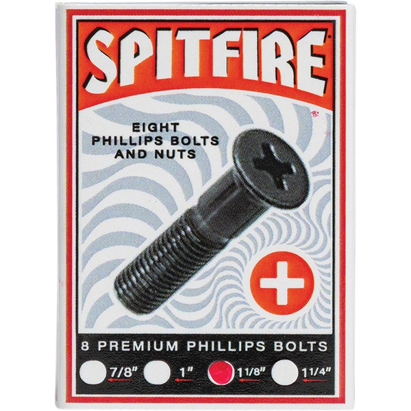 Spitfire Wheels Phillips Skateboard Hardware Set - 1 1/8"