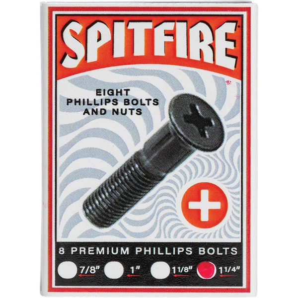 Spitfire Wheels Phillips Skateboard Hardware Set - 1 1/4"
