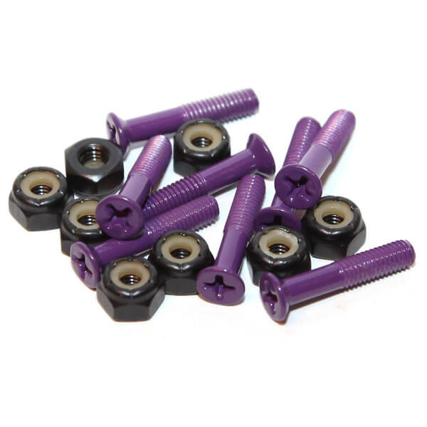 Standard Phillips Head Purple Drink Skateboard Hardware Set - 1"