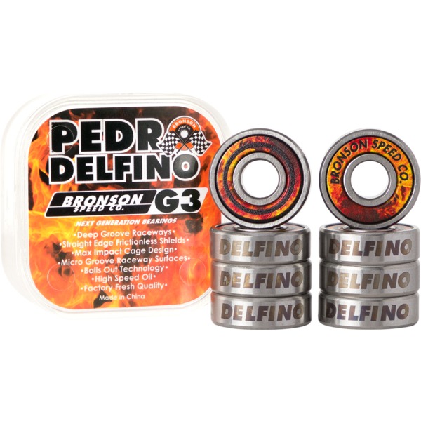 Bronson Speed Co Pedro Delfino G3 Skateboard Bearings