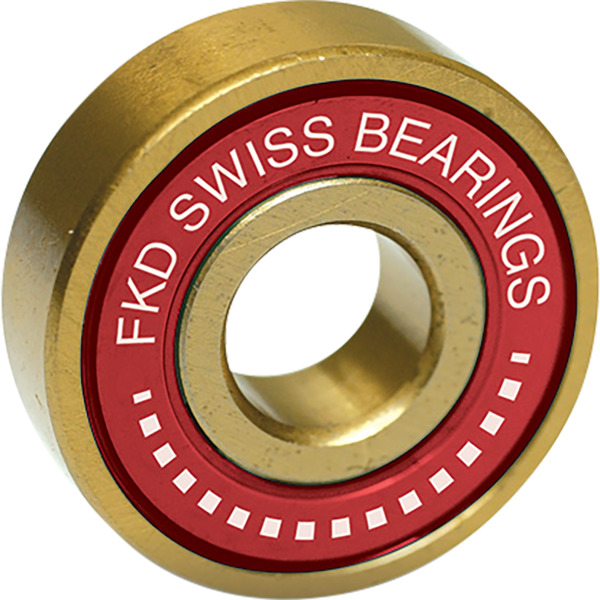 FKD Bearings Swiss Gold Skateboard Bearings