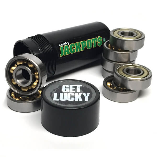 Lucky Bearings 8mm Jackpots ABEC 3 Skateboard Bearings